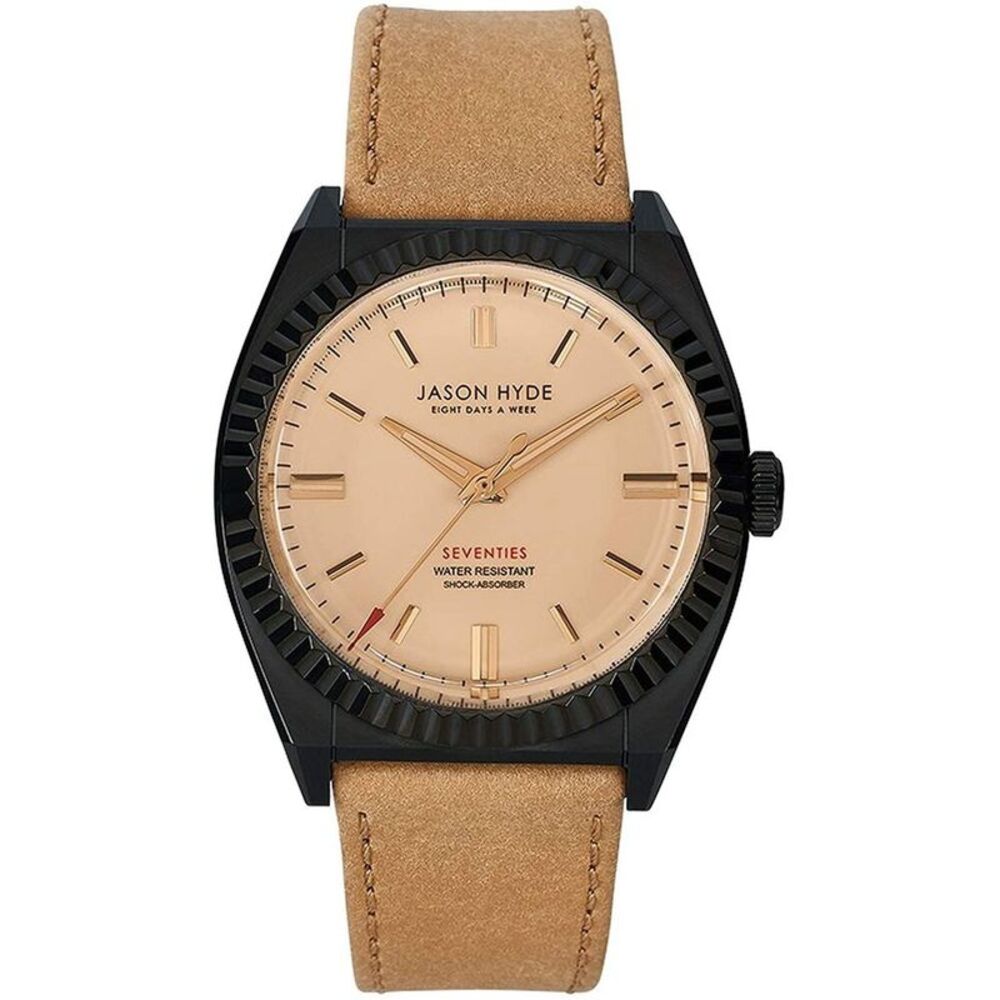 Jason Hyde Seventies Water Resistant Watch Unisex Brown Unisex Watches